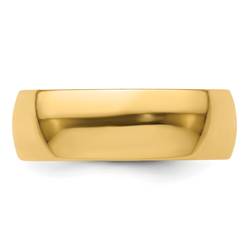 14KY 7mm LTW Half Round Band