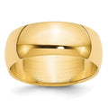14KY 7mm LTW Half Round Band