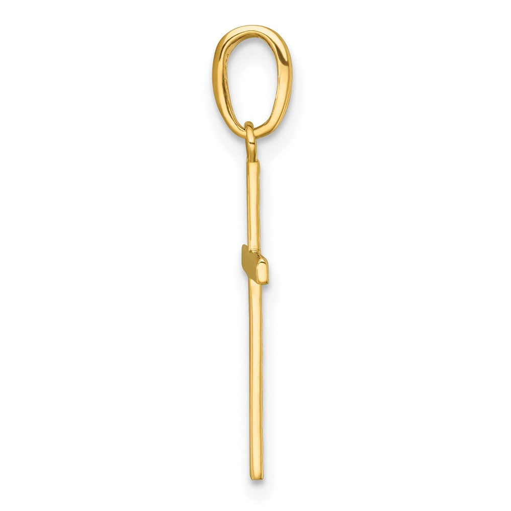 14k Polished Cross Pendant