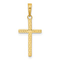 14k Polished Cross Pendant