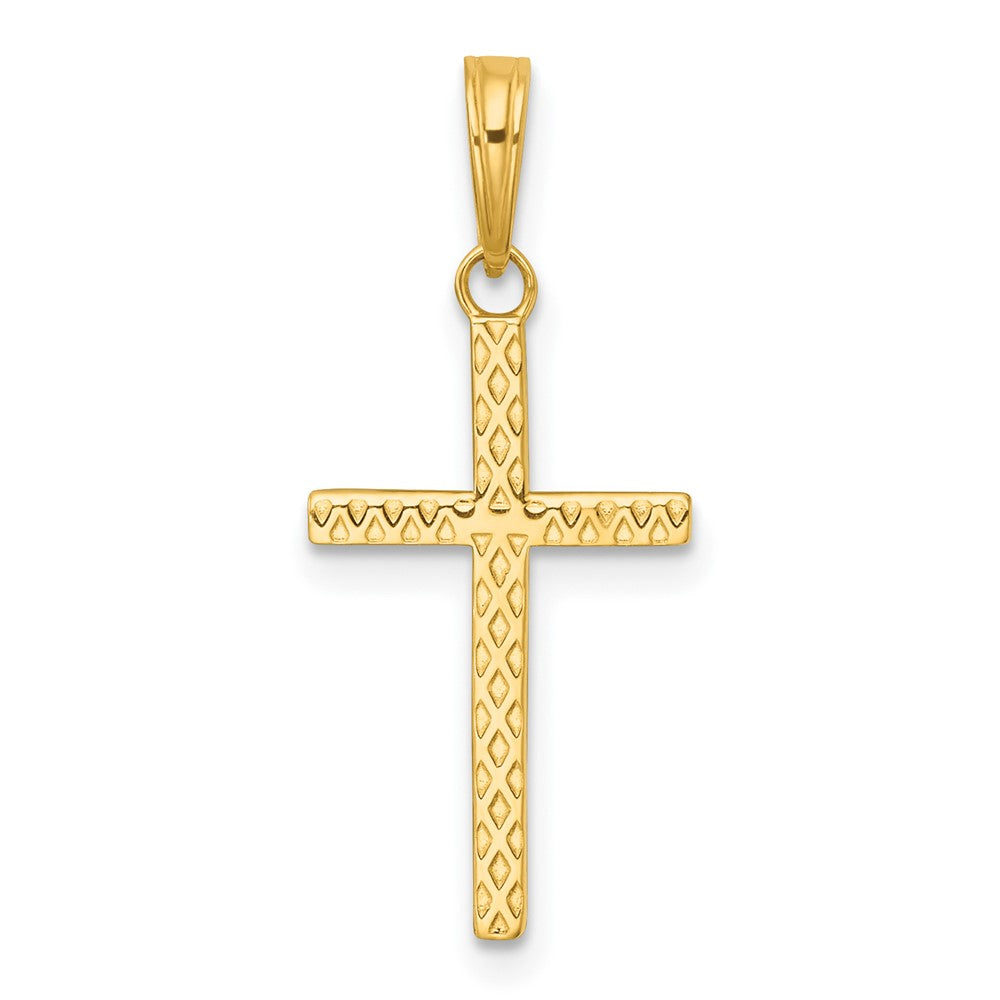 14k Polished Cross Pendant
