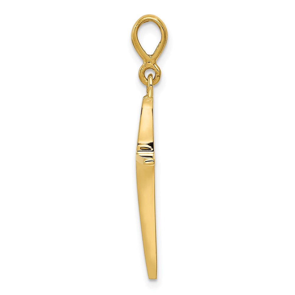 14k Polished Cross Pendant