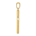 14k Hollow Cross Pendant