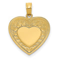 14K Polished Heart Pendant