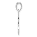 14K White Gold Truck Cab Pendant