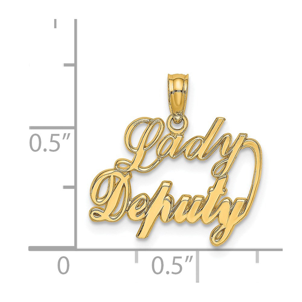 14k LADY DEPUTY Charm