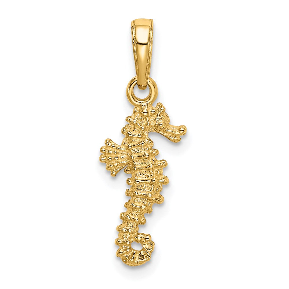 14K Seahorse Pendant
