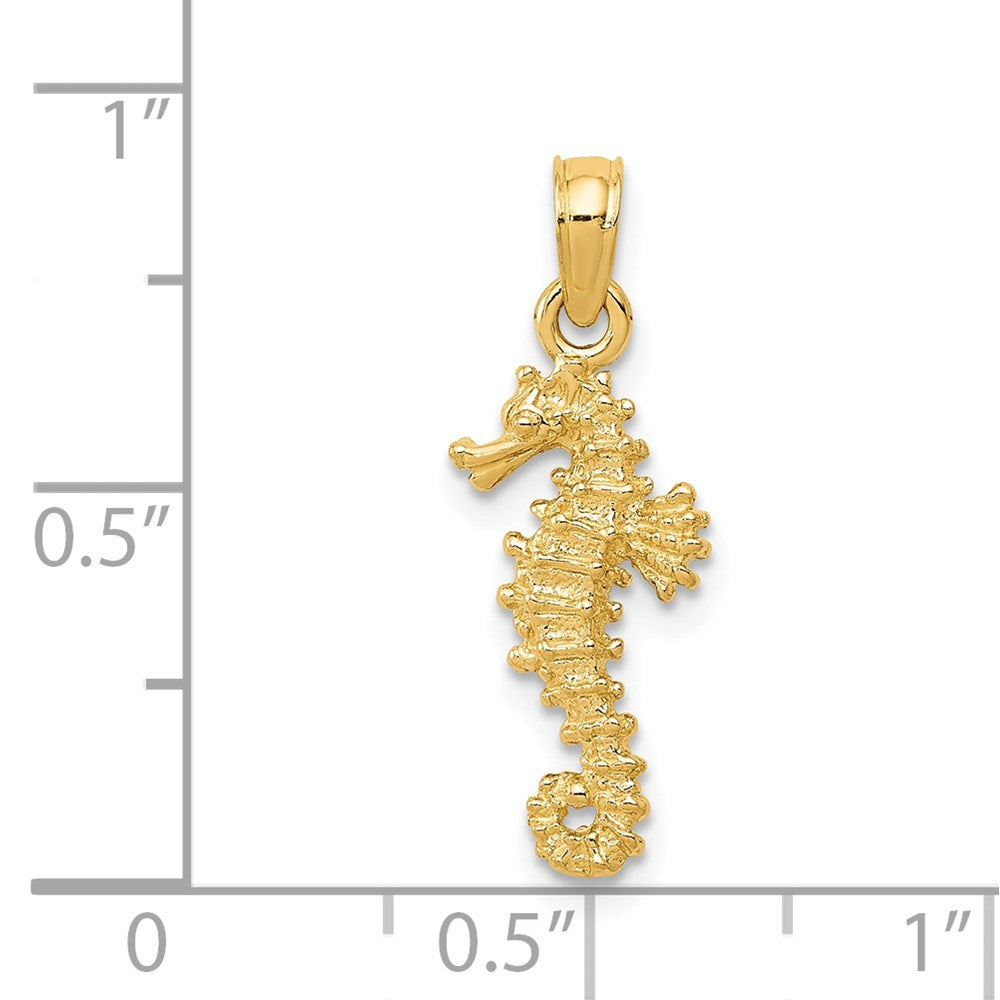 14K Seahorse Pendant