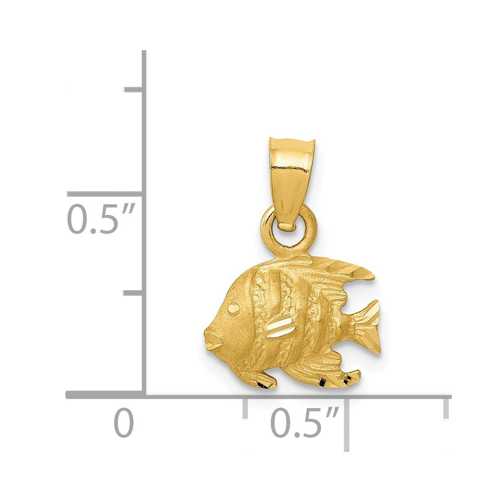 14K Fish Pendant