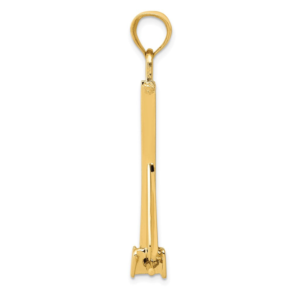 14K 3D Moveable Anchor Pendant