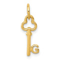 14k Key Letter G Initial Charm
