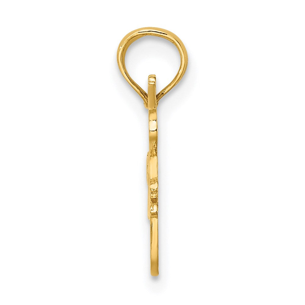 14K I HEART DANCING W/Dancer Charm