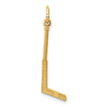 14k Goalie Stick Charm