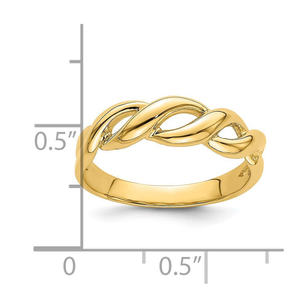 14k Freeform Knot Ring