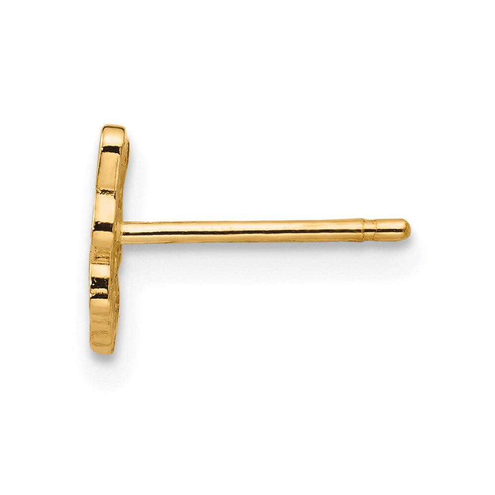 Single 14K Butterfly Post Earring
