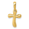 14k Small Freeform Cross