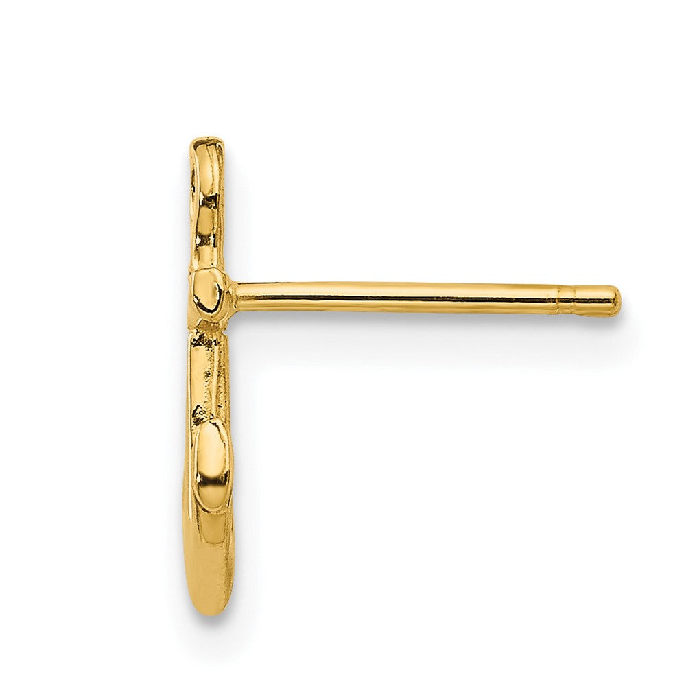 Single 14K Anchor Post Earring