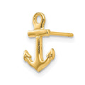 Single 14K Anchor Post Earring