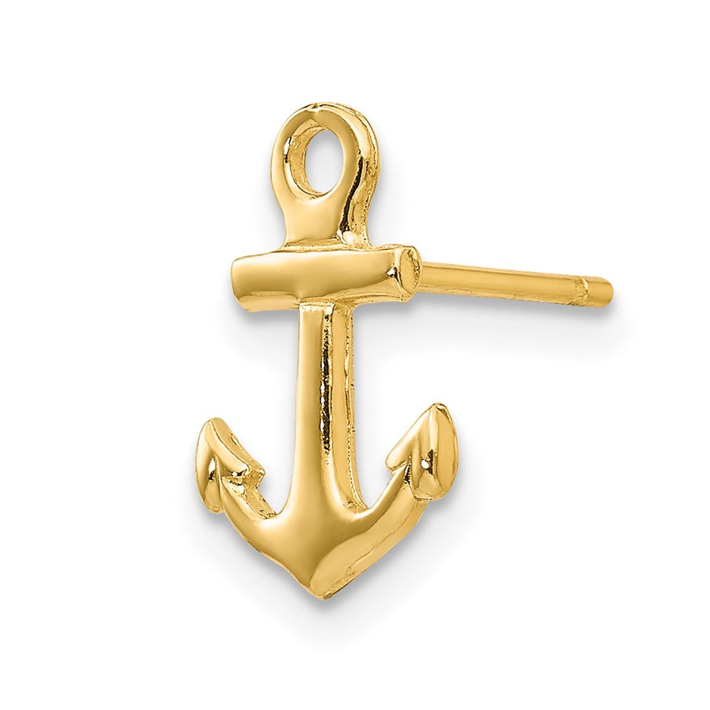 Single 14K Anchor Post Earring