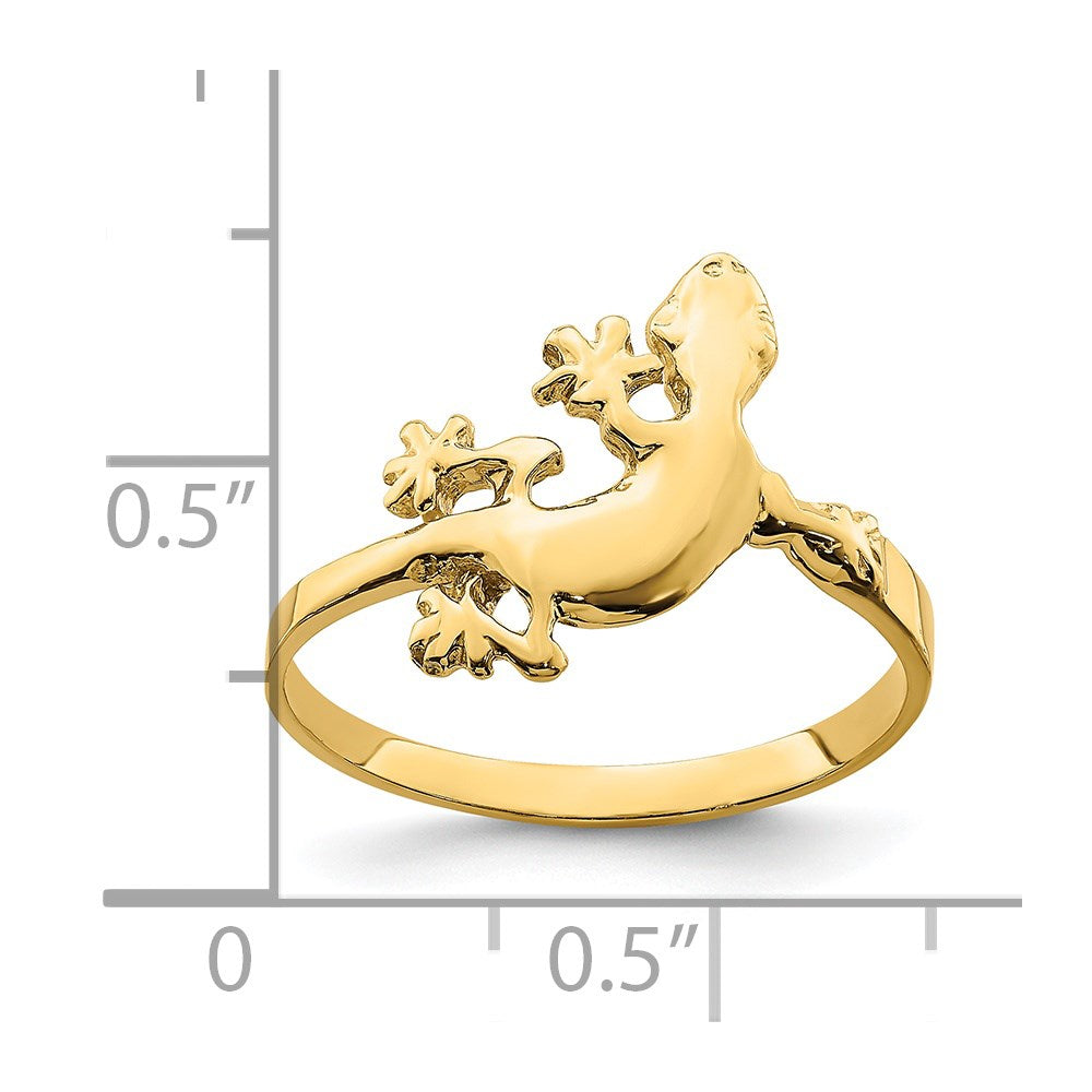 14K Lizard Ring