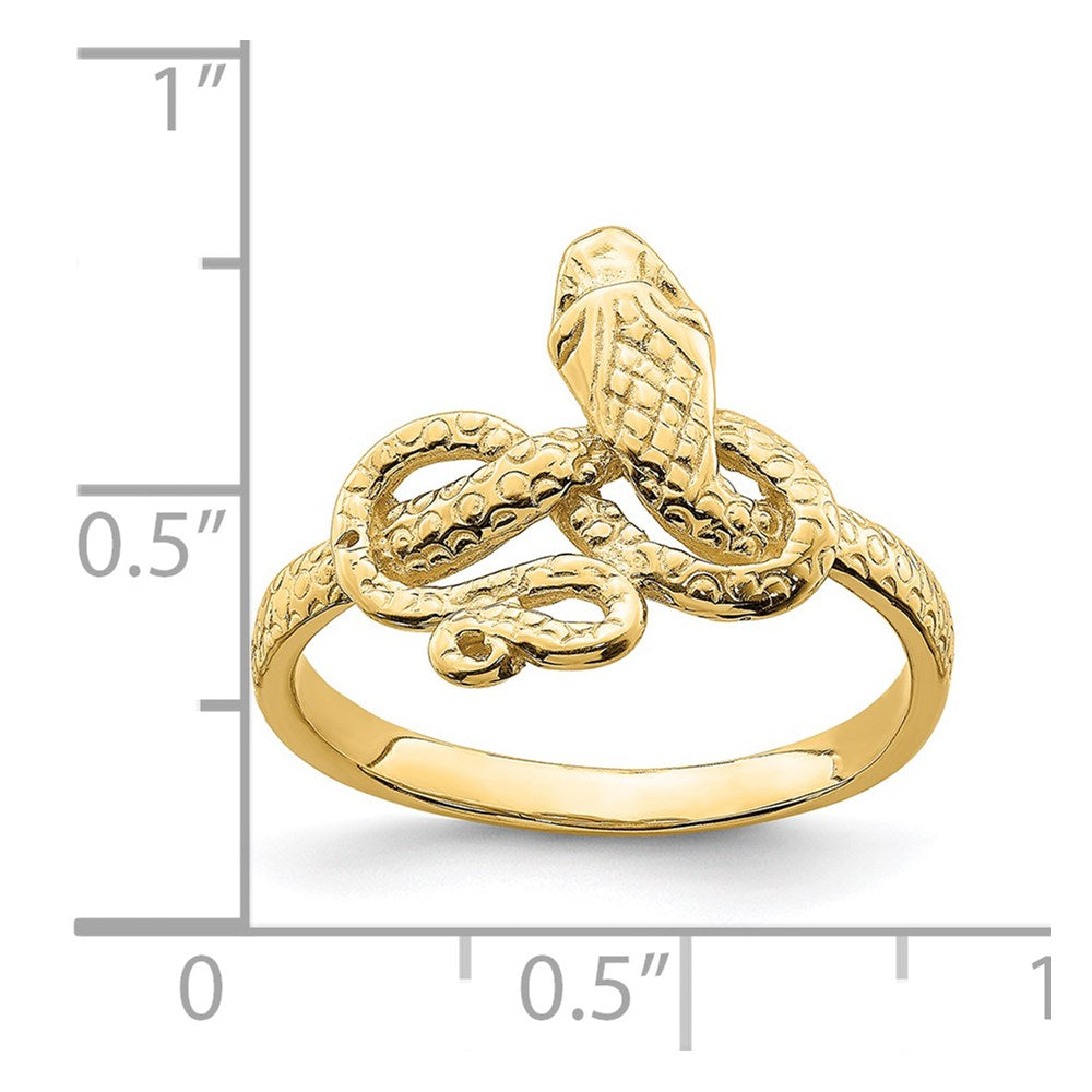 14K Snake Ring