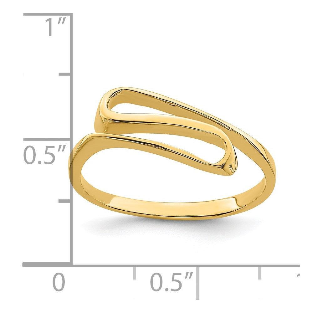 14K Swirl Ring