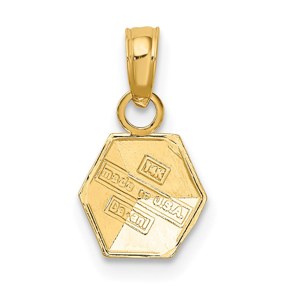 14k Baby Block Charm