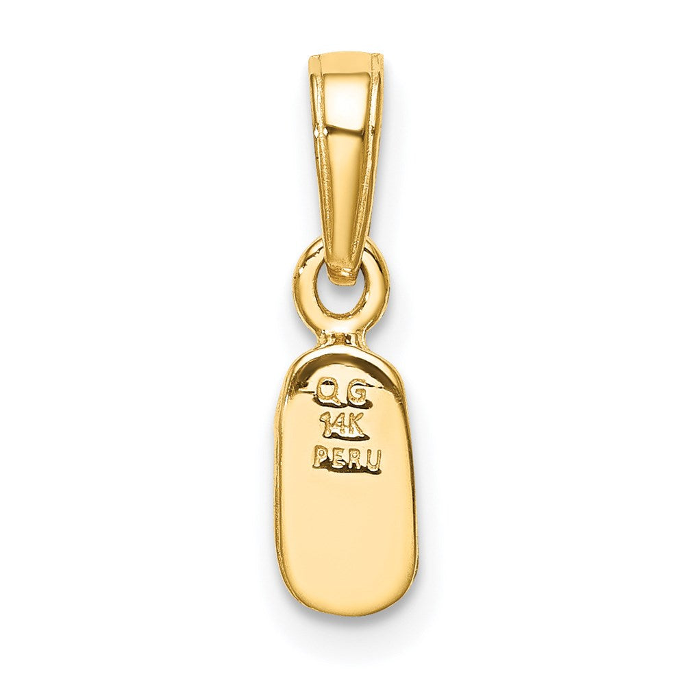 14k 3D Baby Shoe Charm