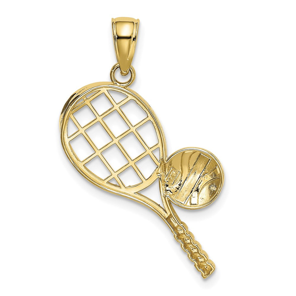 14k Tennis Racquet Charm