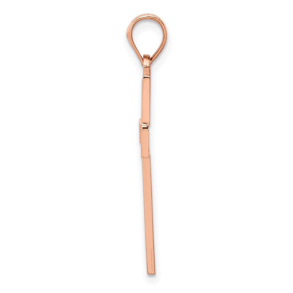 14k Rose Gold Cross Pendant