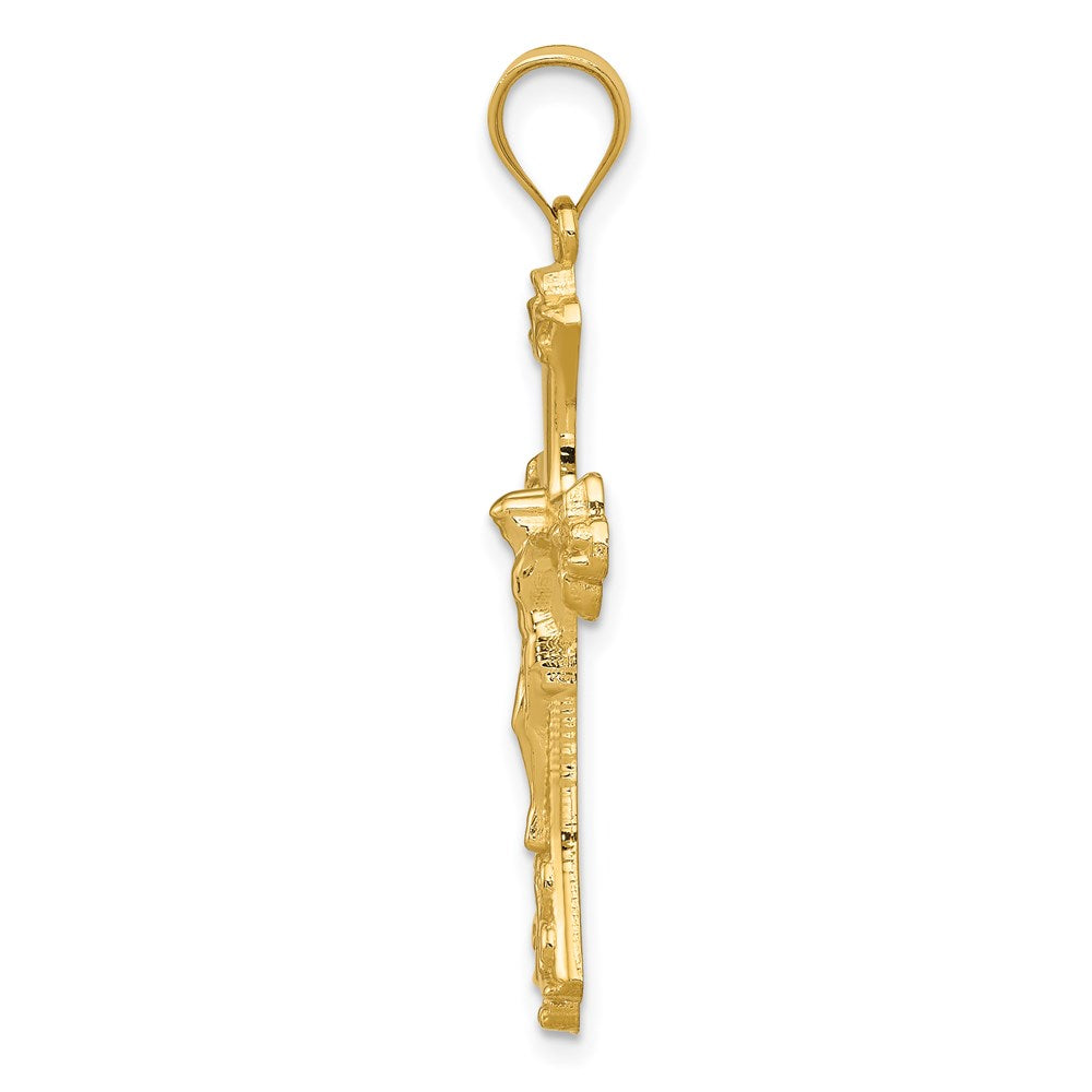 14k Crucifix Pendant