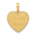 14K Reversible FOR MY SISTER-FRIENDS FOREVER Pendant