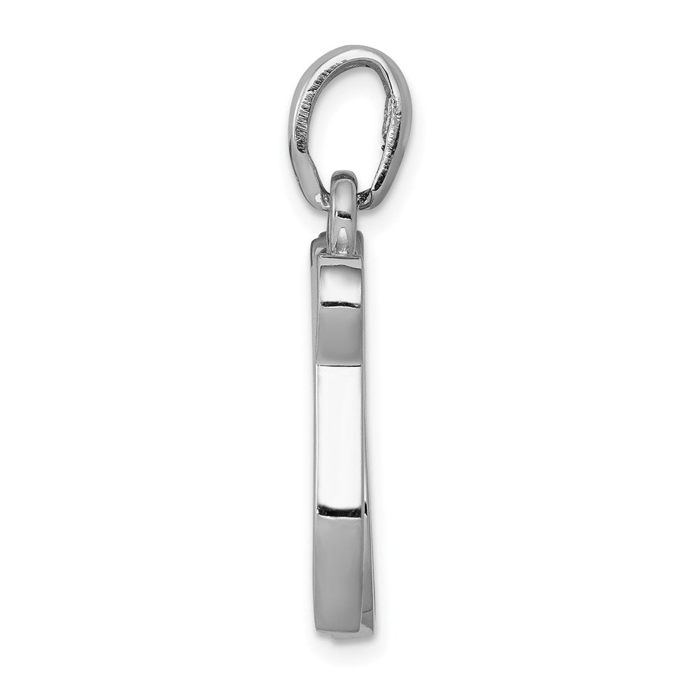 14k White Gold Chai (Life) Pendant
