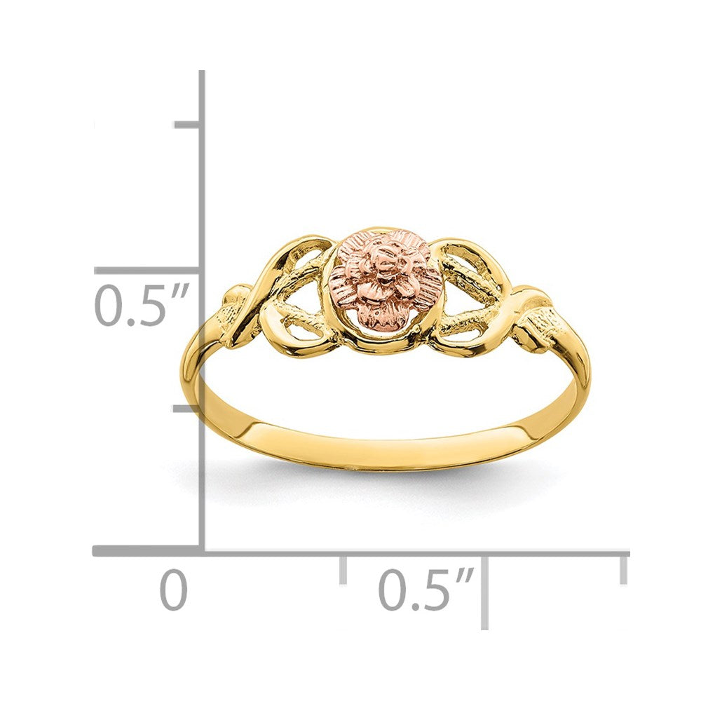 14K Two-Tone Polished Ring