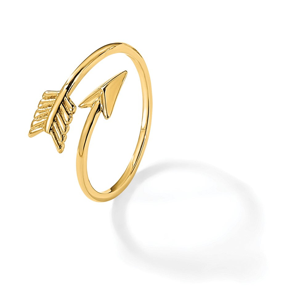 14K Polished Arrow Ring