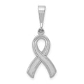 14k White Gold Awareness Pendant