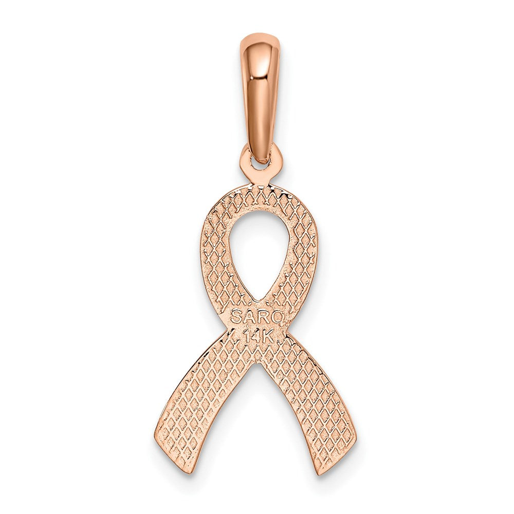 14k Rose Gold Awareness Pendant