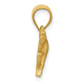 14k Satin Diamond-cut Horse Pendant