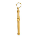 14k Polished Stamping Cross Pendant