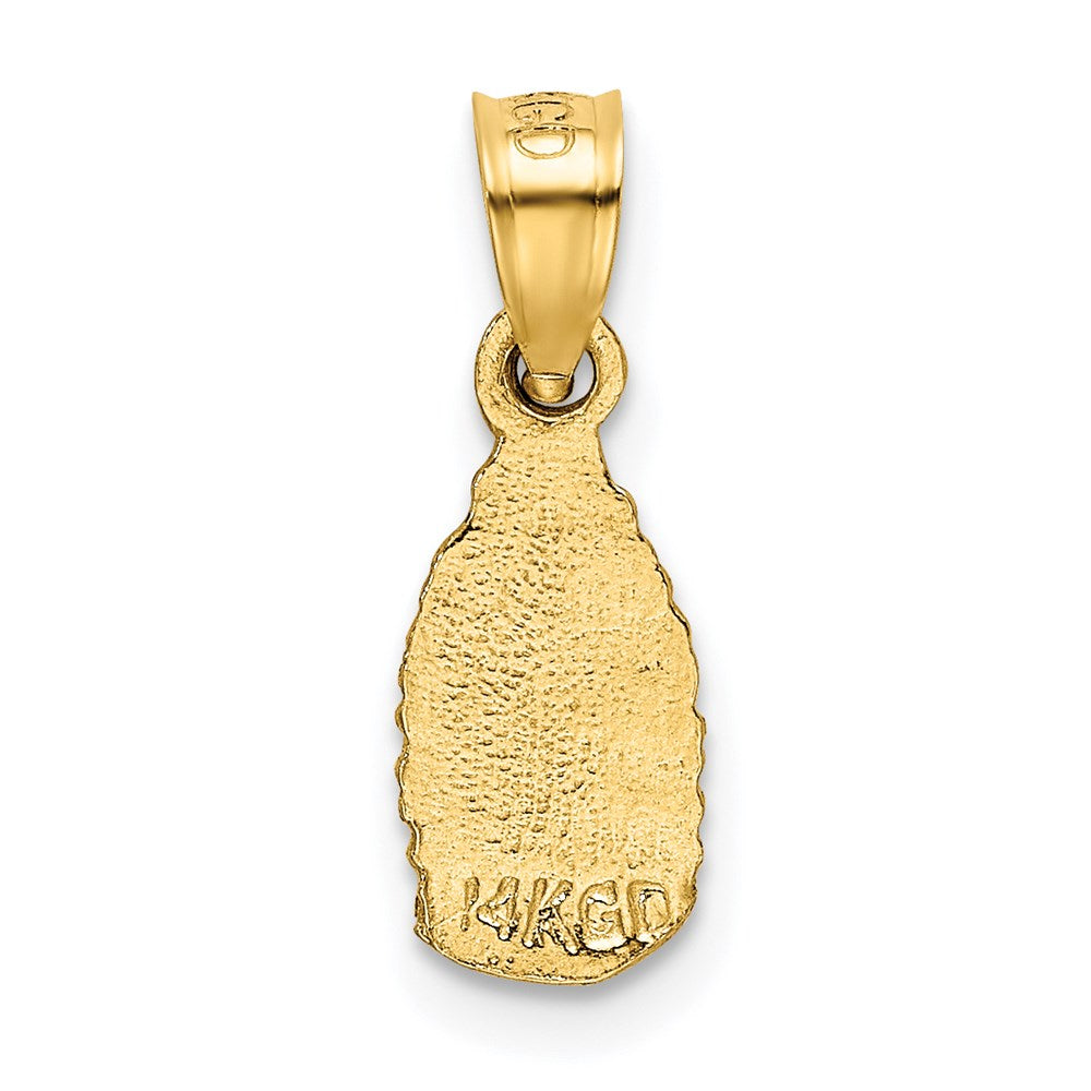 14k Satin & D/C Our Lady of Guadalupe Pendant