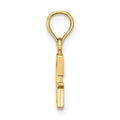 14K Polished Block Letter G Initial Pendant