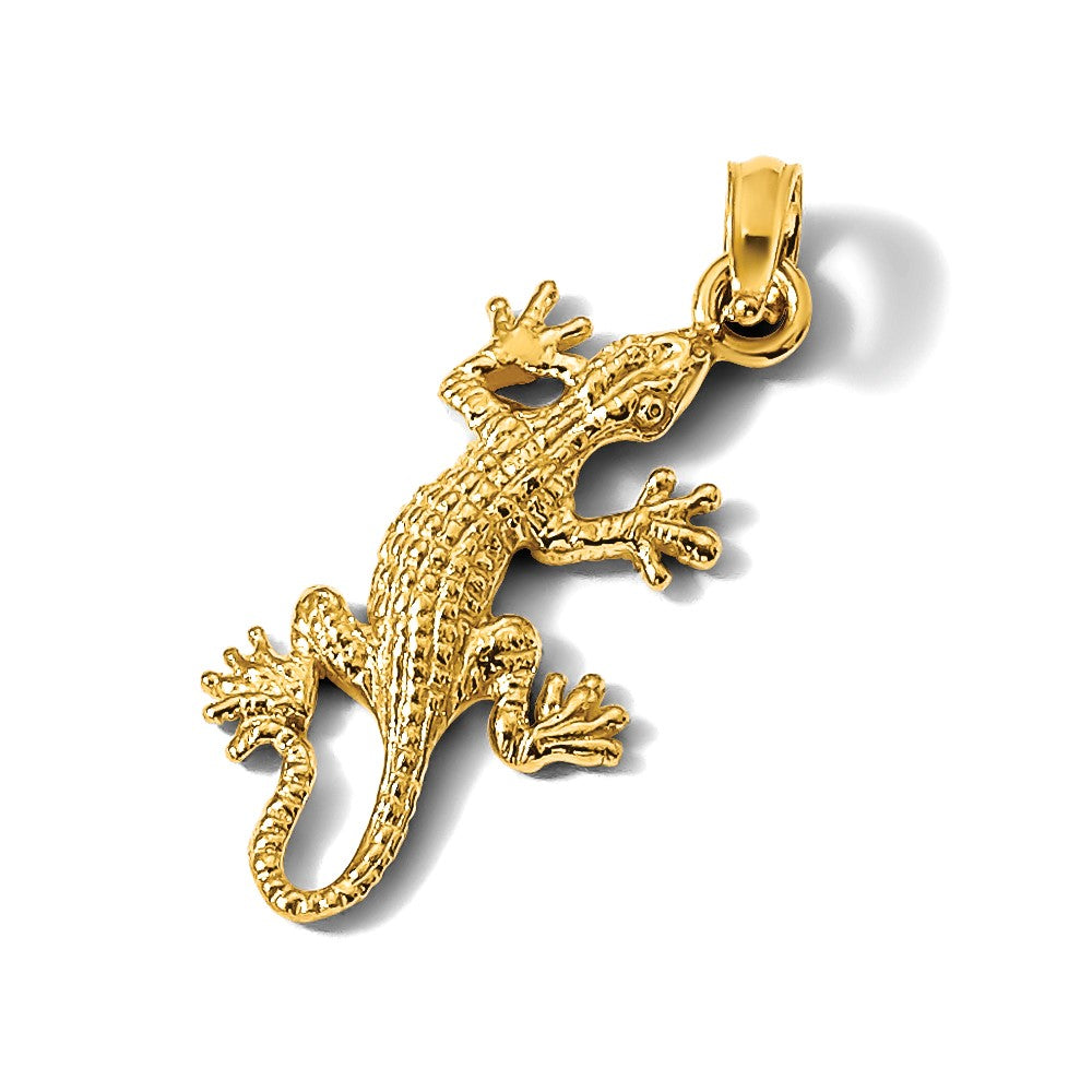 14K 2-D Lizard Charm