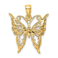 14K Cut-Out Butterfly Charm