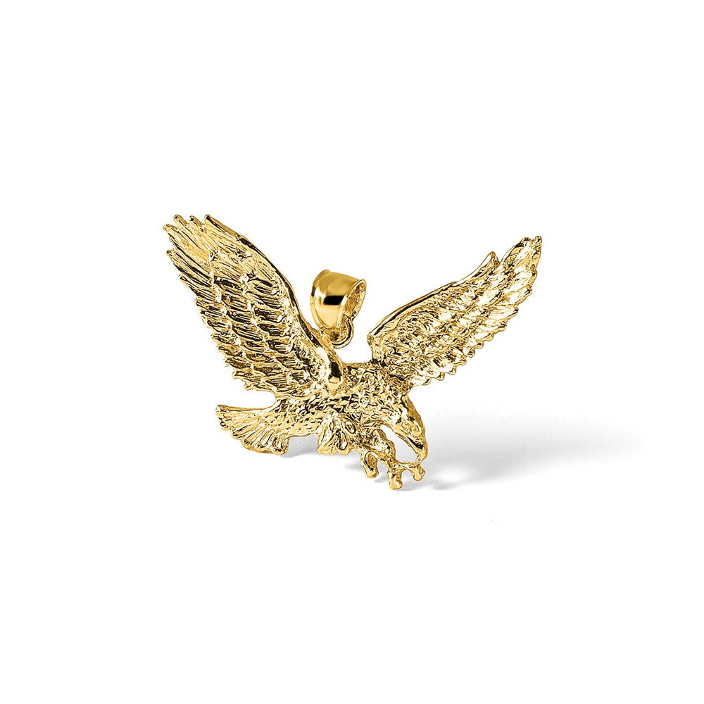 14K Eagle w/Beak Touching Claws Charm