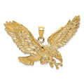 14K Eagle w/Beak Touching Claws Charm