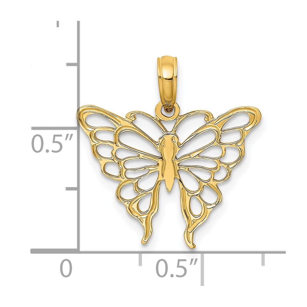 14K Butterfly Charm