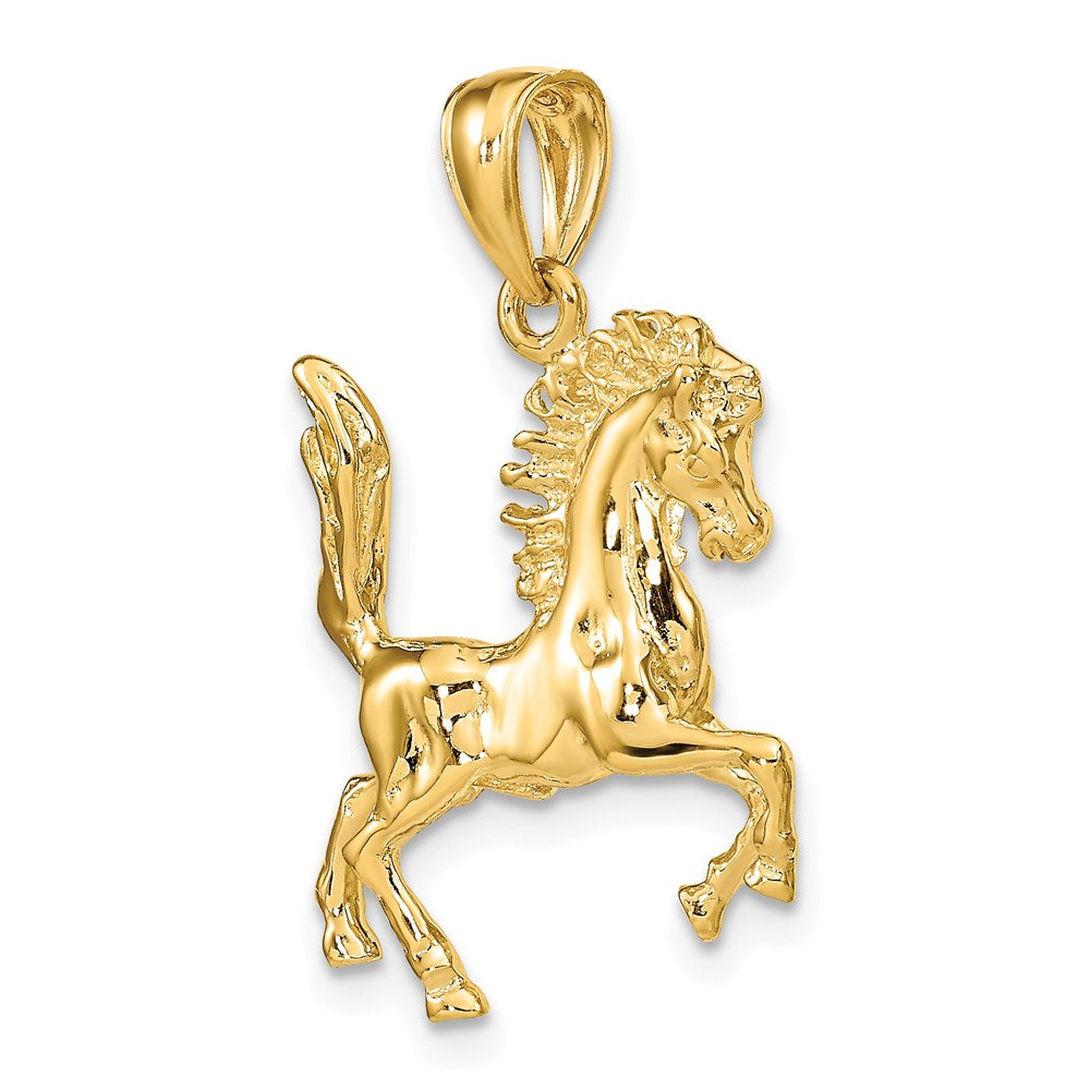 14K 3-D Horse Charm