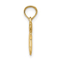 14K 3-D Polished Two Kittens Charm