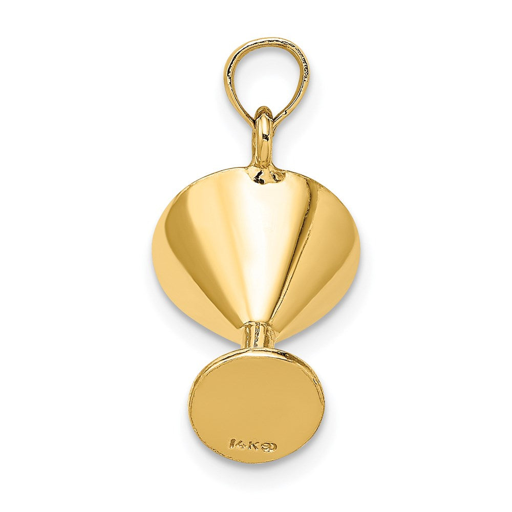 14K 3-D Martini w/Olive Charm