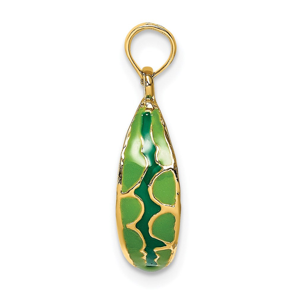 14K w/ Enamel 3-D Watermelon Charm